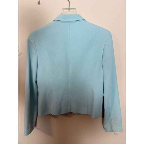 J Crew Full Zip Blazer Jacket Blue Size 6 - Picture 3 of 4